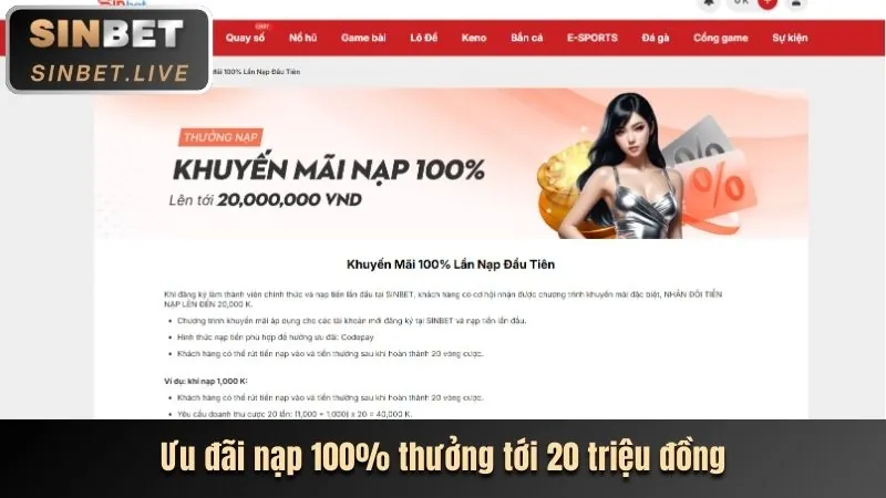 Khuyến mãi nạp tiền và hoàn trả